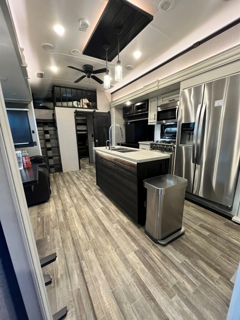RV wash, wax, clean, detail. Central Texas. Kitchen shine!